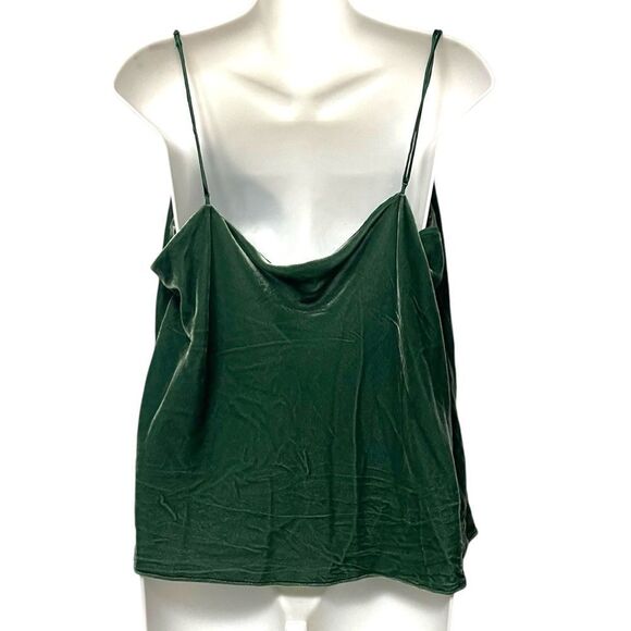 NWT BANANA REPUBLIC Velvet Draped Front Camisole Tank Top XL - Picture 6 of 8